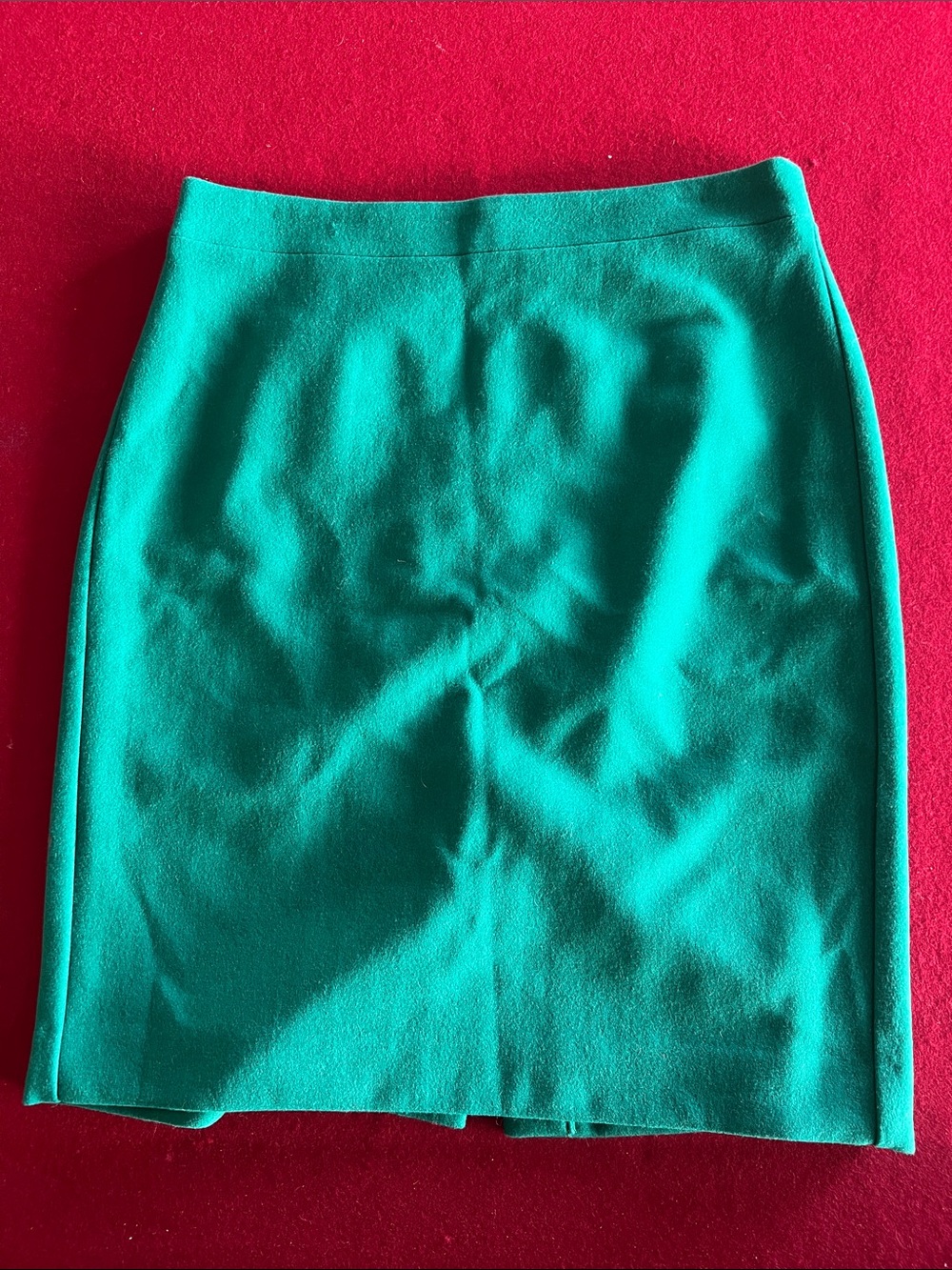J. Crew Teal Wool Pencil Skirt